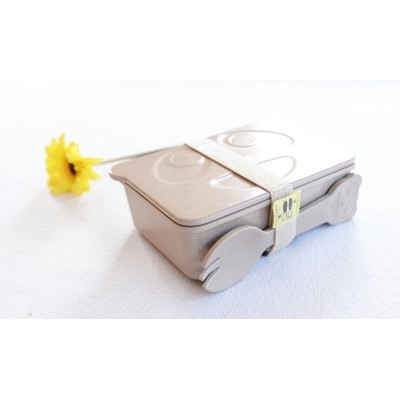 eco-friendly organic carton eco food packaging lunch box with bag