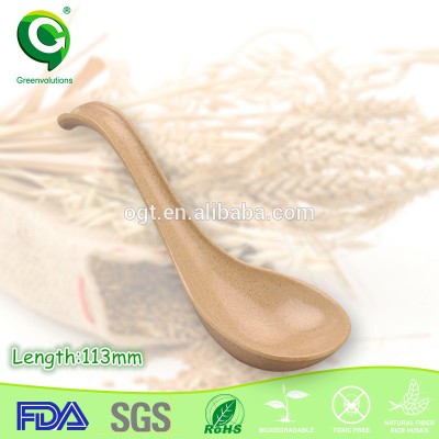 Compostable rice husk mini wooden spoon,wooden measuring spoon